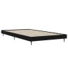 Cadre de lit sans matelas noir 90x190 cm bois ingénierie 