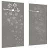 Décorations murales de jardin 2pcs 105x55 cm design de fleur 