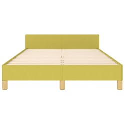 Cadre de lit sans matelas vert 120x200 cm tissu 