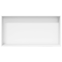 Niche de douche blanc mat 62x32x9 cm acier inoxydable 