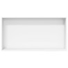 Niche de douche blanc mat 62x32x9 cm acier inoxydable 