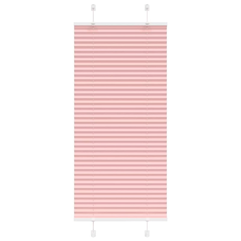 Store plissé rose 65x100 cm largeur du tissu 64,4 cm polyester 