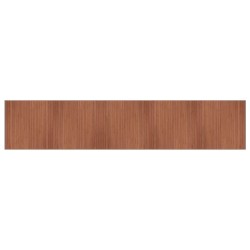 Tapis rectangulaire marron 100x1000 cm bambou 