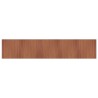 Tapis rectangulaire marron 100x1000 cm bambou 