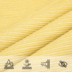Voile d'ombrage 160 g/m² Beige 2x5 m PEHD 