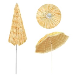 Parasol de plage Naturel 300 cm Style hawaïen 