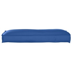 Coussin de palette pour dos bleu royal 120x40x12 cm tissu Oxford 