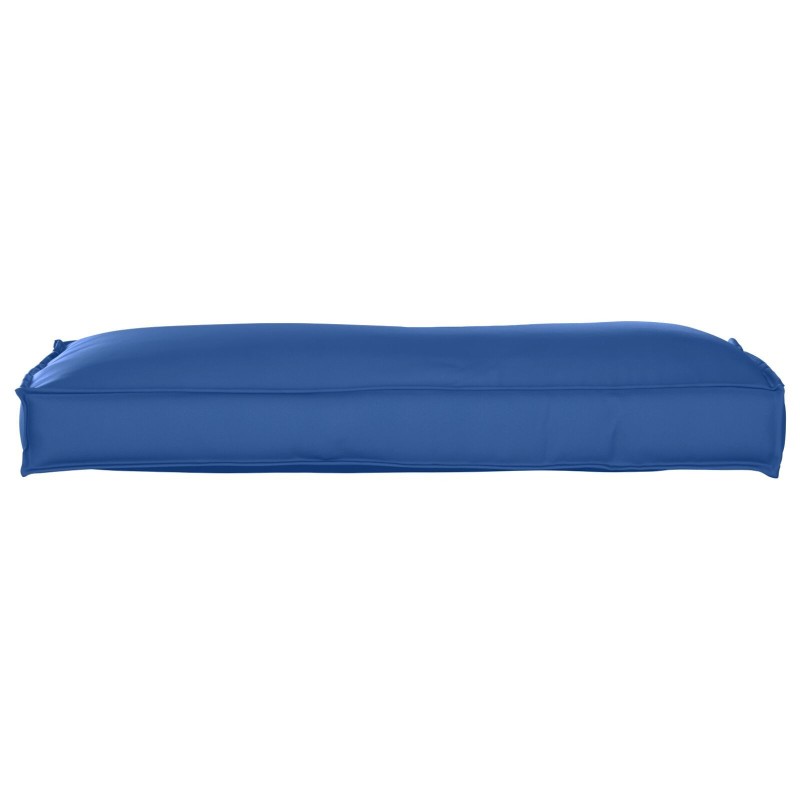Coussin de palette pour dos bleu royal 120x40x12 cm tissu Oxford 