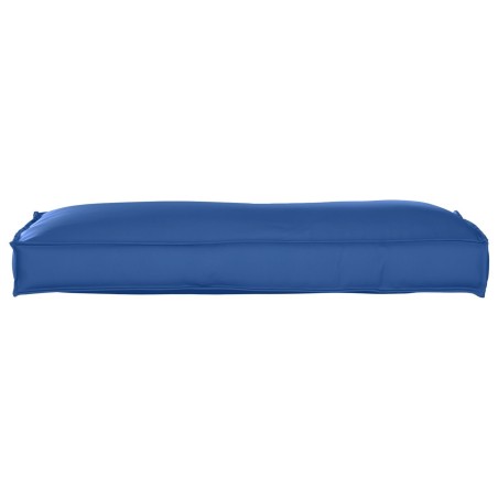 Coussin de palette pour dos bleu royal 120x40x12 cm tissu Oxford 