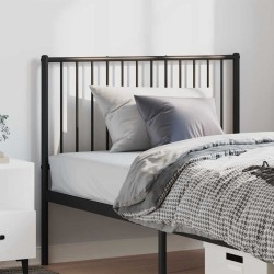 Tête de lit métal noir 100 cm 