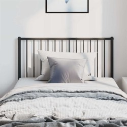 Tête de lit métal noir 100 cm 