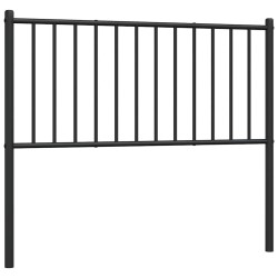 Tête de lit métal noir 100 cm 