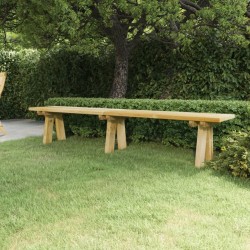 Banc de jardin 220 cm bois de pin massif imprégné 