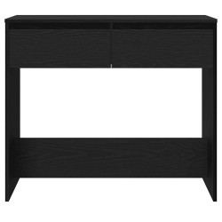 Table console chêne noir 89x41x76,5 cm bois d'ingénierie 