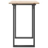 Table à manger cadre en O 100x50x75 cm bois de pin massif acier 