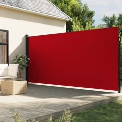 Auvent latéral rétractable rouge 220x300 cm 