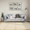 Tapis HUARTE à poils courts doux et lavable crème 200x200 cm 