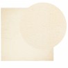 Tapis HUARTE à poils courts doux et lavable crème 200x200 cm 