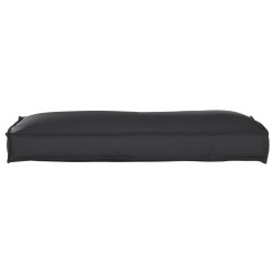 Coussin de palette pour dossier noir 120x40x12 cm en tissu Oxford 