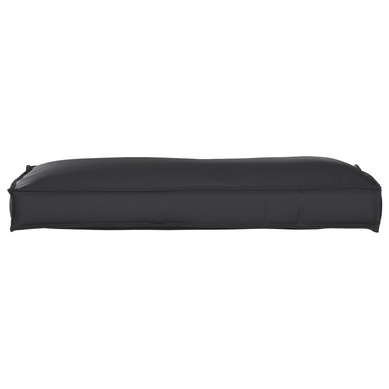Coussin de palette pour dossier noir 120x40x12 cm en tissu Oxford 