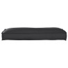 Coussin de palette pour dossier noir 120x40x12 cm en tissu Oxford 
