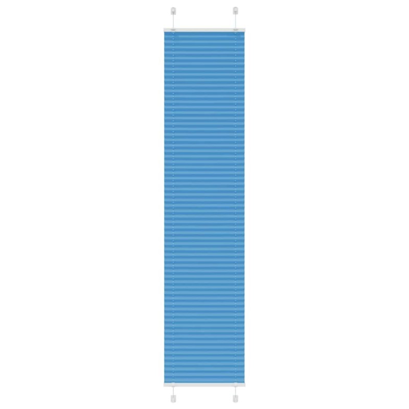 Store plissé bleu 45x200 cm largeur du tissu 44,4 cm polyester 