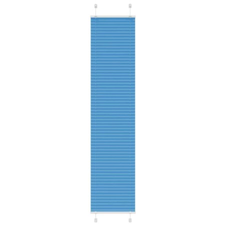 Store plissé bleu 45x200 cm largeur du tissu 44,4 cm polyester 