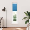 Store plissé bleu 45x200 cm largeur du tissu 44,4 cm polyester 