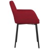 Chaises à manger lot de 2 Rouge bordeaux Velours 