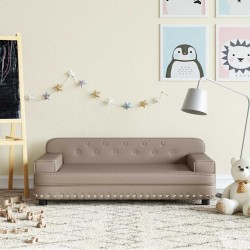 Canapé pour enfants cappuccino 90x53x30 cm similicuir 
