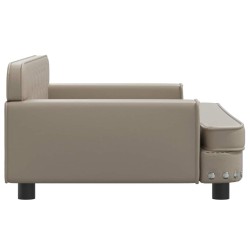 Canapé pour enfants cappuccino 90x53x30 cm similicuir 