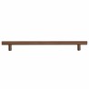 Poignées d'armoire 5 pcs bronze 224 mm acier inoxydable 