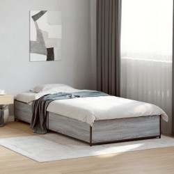 Cadre de lit sans matelas sonoma gris 90x190 cm 