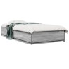 Cadre de lit sans matelas sonoma gris 90x190 cm 