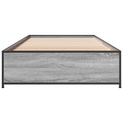 Cadre de lit sans matelas sonoma gris 90x190 cm 