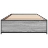Cadre de lit sans matelas sonoma gris 90x190 cm 