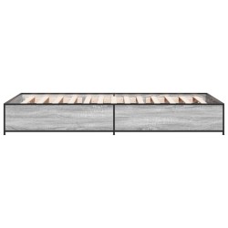 Cadre de lit sans matelas sonoma gris 90x190 cm 