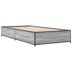 Cadre de lit sans matelas sonoma gris 90x190 cm 