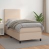 Sommier à lattes de lit avec matelas Cappuccino 90x190 cm 