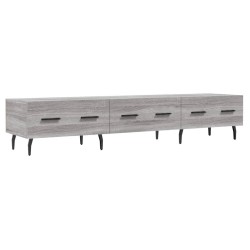 Meuble TV sonoma gris 150x36x30 cm bois d'ingénierie 