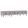 Meuble TV sonoma gris 150x36x30 cm bois d'ingénierie 