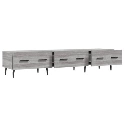 Meuble TV sonoma gris 150x36x30 cm bois d'ingénierie 