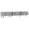 Meuble TV sonoma gris 150x36x30 cm bois d'ingénierie 