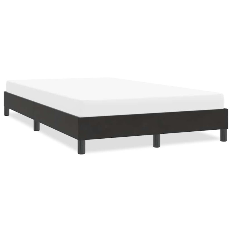 Cadre de lit sans matelas noir 120x210 cm velours 