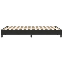 Cadre de lit sans matelas noir 120x210 cm velours 