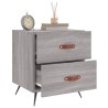 Tables de chevet 2 pcs sonoma gris 40x35x47,5 cm 