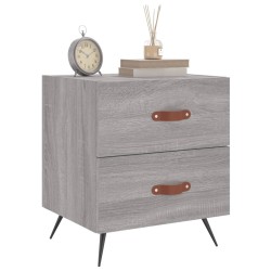 Tables de chevet 2 pcs sonoma gris 40x35x47,5 cm 