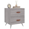 Tables de chevet 2 pcs sonoma gris 40x35x47,5 cm 