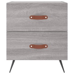 Tables de chevet 2 pcs sonoma gris 40x35x47,5 cm 