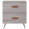 Tables de chevet 2 pcs sonoma gris 40x35x47,5 cm 